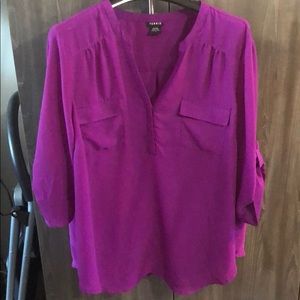 Torrid Blouse Size 3 w/ pockets/button up sleeves